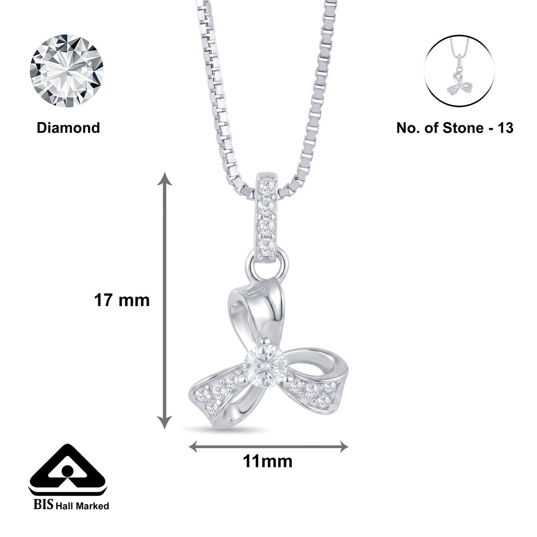 Tri Knot Silver Pendant