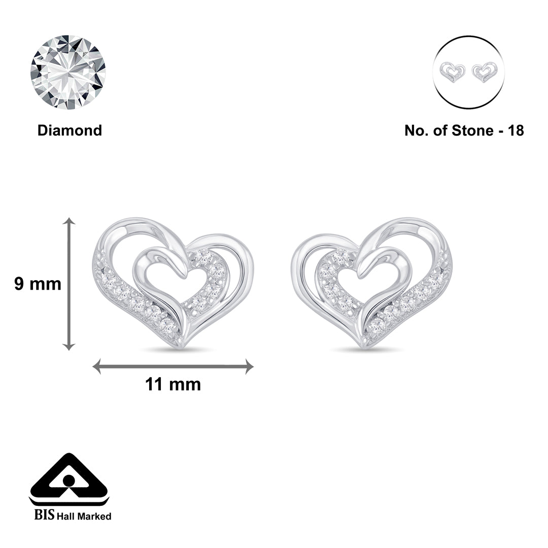 Heart Elegance Silver Pendant Set